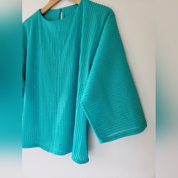 Vintage turquoise sparky top - Picture 3 of 6